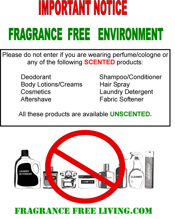 Signage « Fragrance Free Living